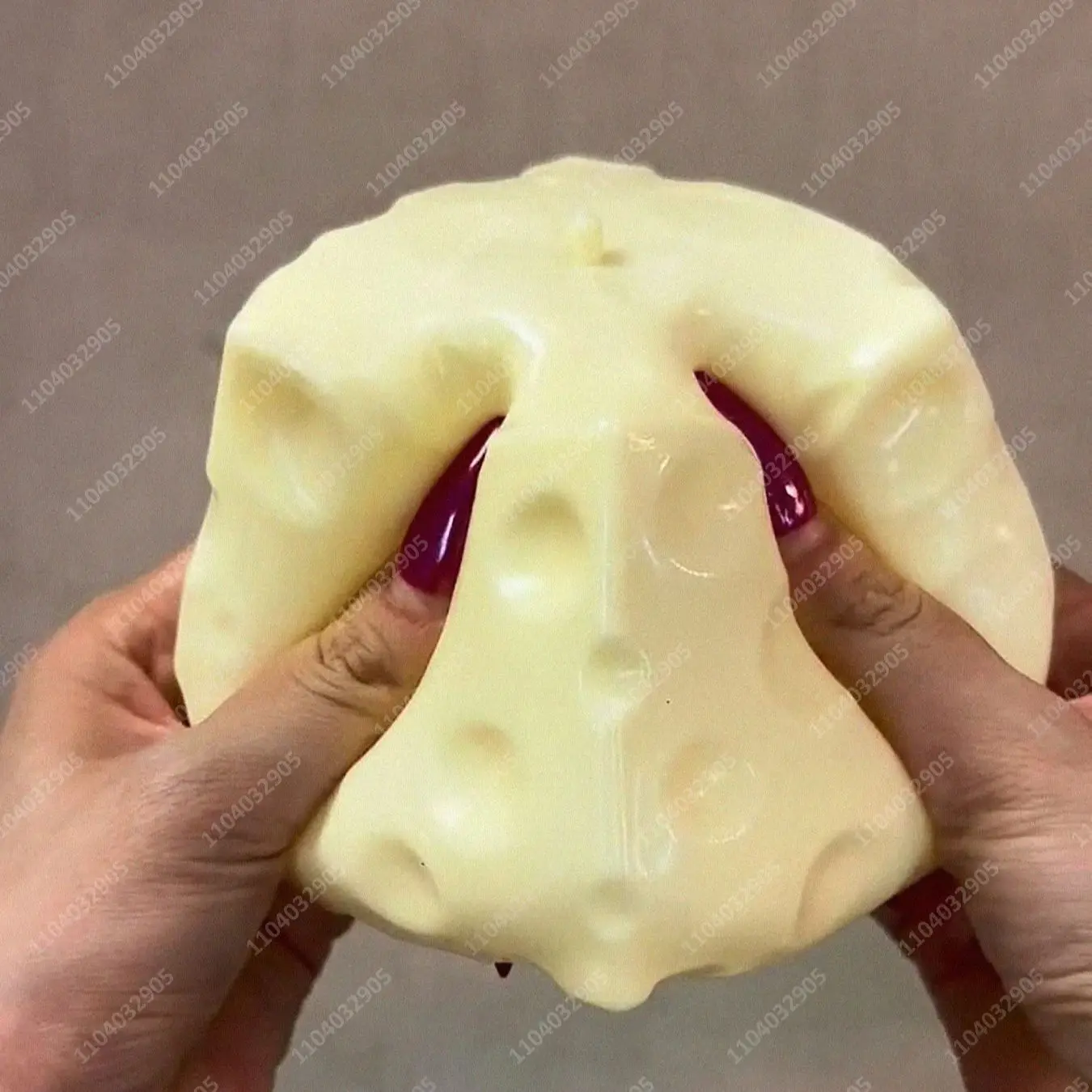 Duża kostka sera antystresowa, duża forma sera, modelowalna piłka do ściskania, zabawka sensoryczna ASMR, antystresowa, nieodskakująca się, prezent świąteczny