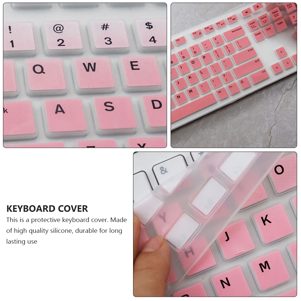 

1Pcs Thin Silicone Keyboard Skin Compatible with Dell Kb216 Km636 Optiplex 5250 3050 3240 5460 7450 7050 3475 3670