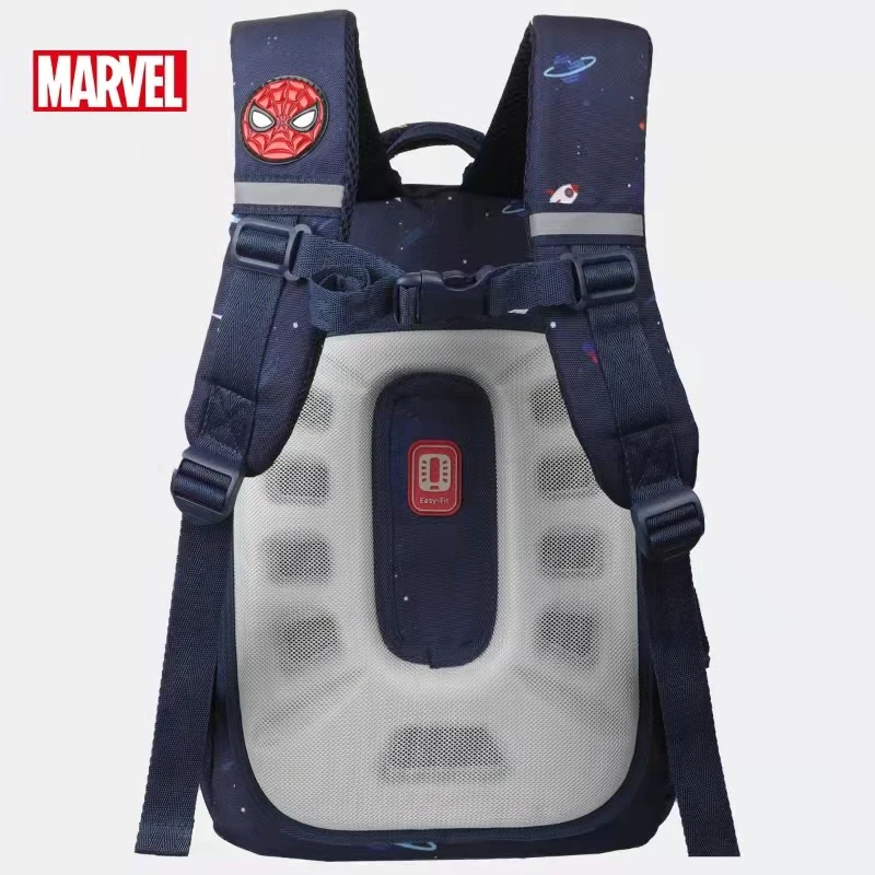 Disney New School Bags For Boys Grade 1-3 Spider Man Primary Student Shoulder Orthopedic Backpack Large Capacity Light Mochilas