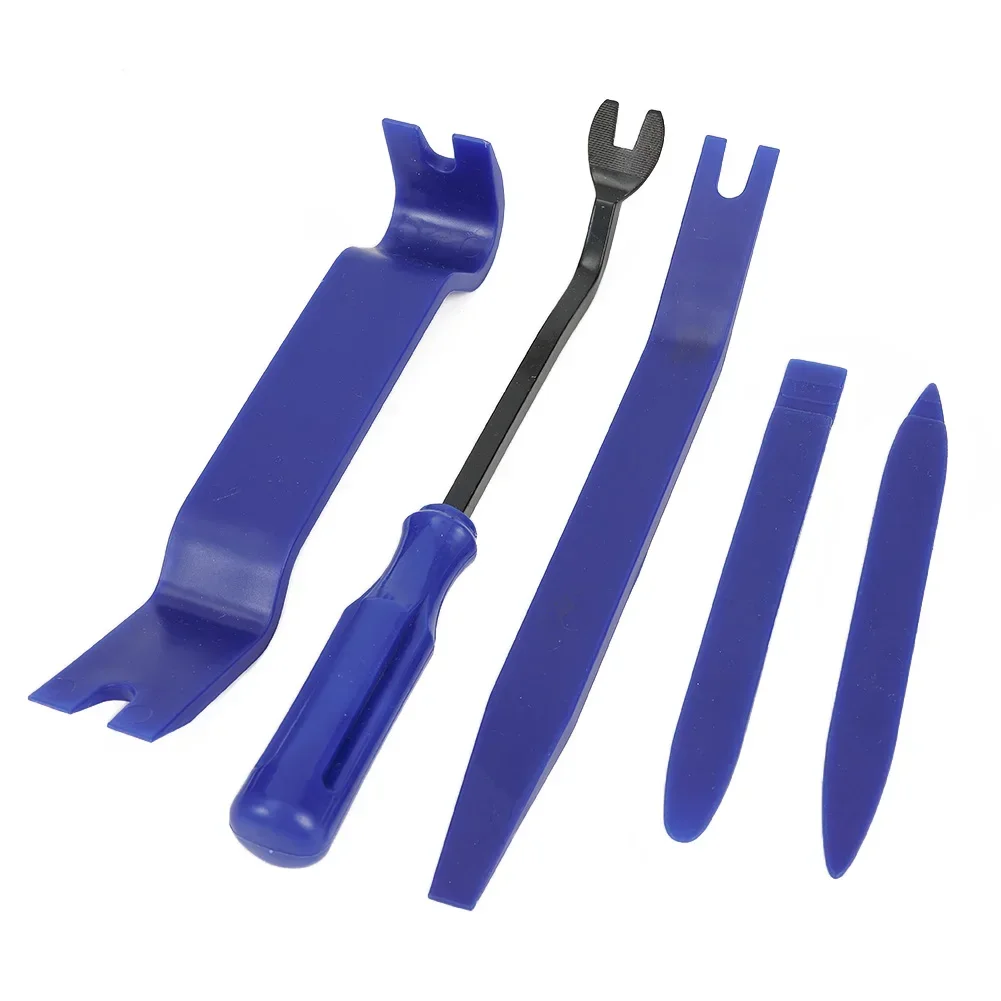 5PCS Disassembly Tool For Car Trim Removal Tool Kit Set Door Panel Auto Blue Plastic Interior Automotive Tools Fast Shipping