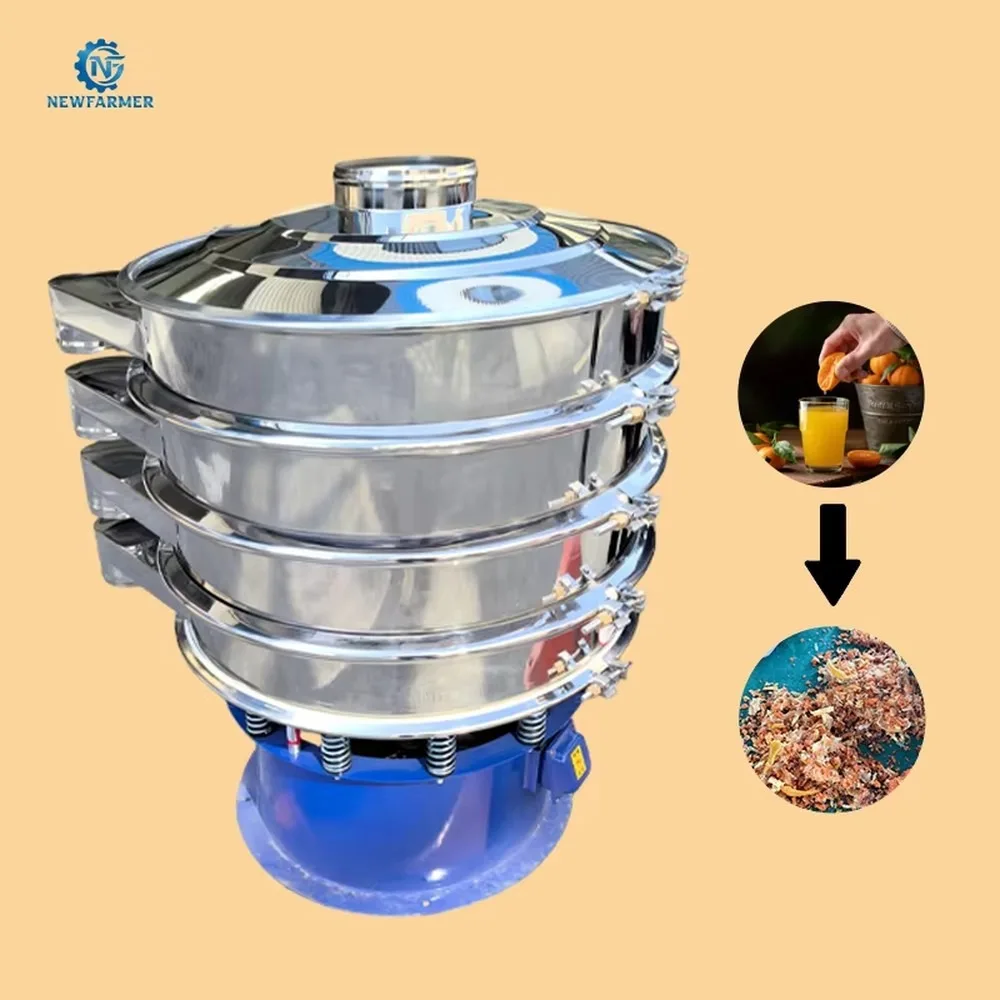 Industrial Small Rotary Grader Precision Control Vibratory Sifter for Central Kitchens Efficient Flour Sieving Machine