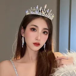 Baroque Vintage Luxury Crown Wedding Headwear For Girl Women's Birthday Party  Princess Children's Hair Jewelry Accessories