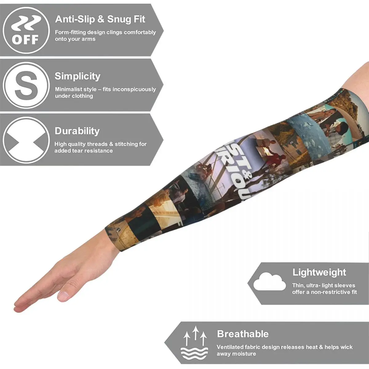 Форсаж — это история легенды-Поля Уокер — Vin Diesel Рукава для рук Мужчины Женщины Защита от солнца и ультрафиолета Спортивное охлаждение Велоспорт