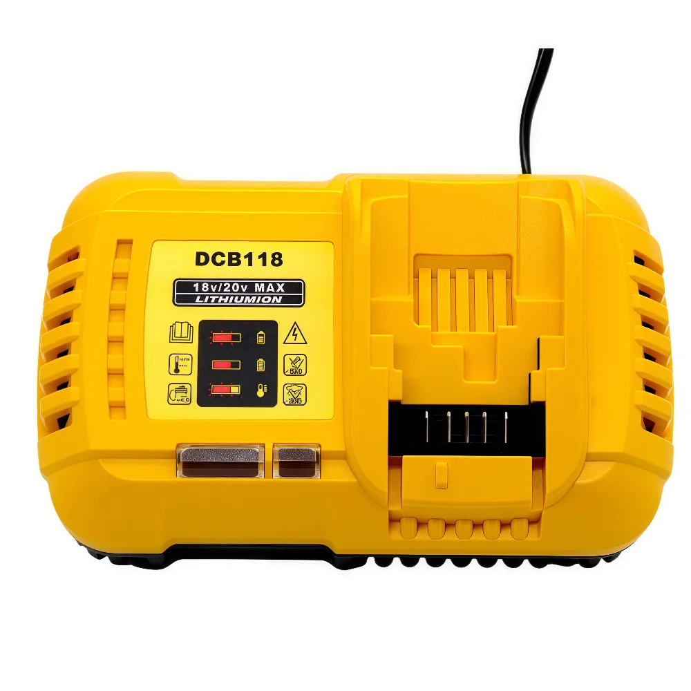 DCB118 12 فولت 14.4 فولت 18 فولت 20 فولت ماكس 4.5A ليثيوم أيون شاحن سريع ل ديوالت فليكس فولت 20 فولت/60 فولت ماكس بطارية DCB120 DCB200 DCB609 DCB115 DCB112 #5