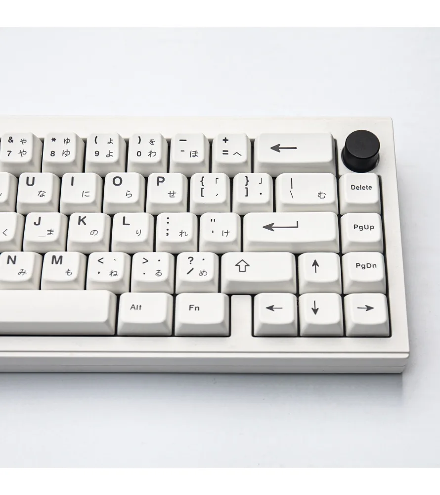 MDA minimalist white Japanese ATK Japanese pbt68 sublimation wooting keyboard keycaps