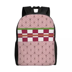 Spersonalizowany plecak Nezuko Kimono Cosplay szkolny plecak na książki dla studentów z 15 Cal laptopa Demon Slayer No Yaiba Anime bag