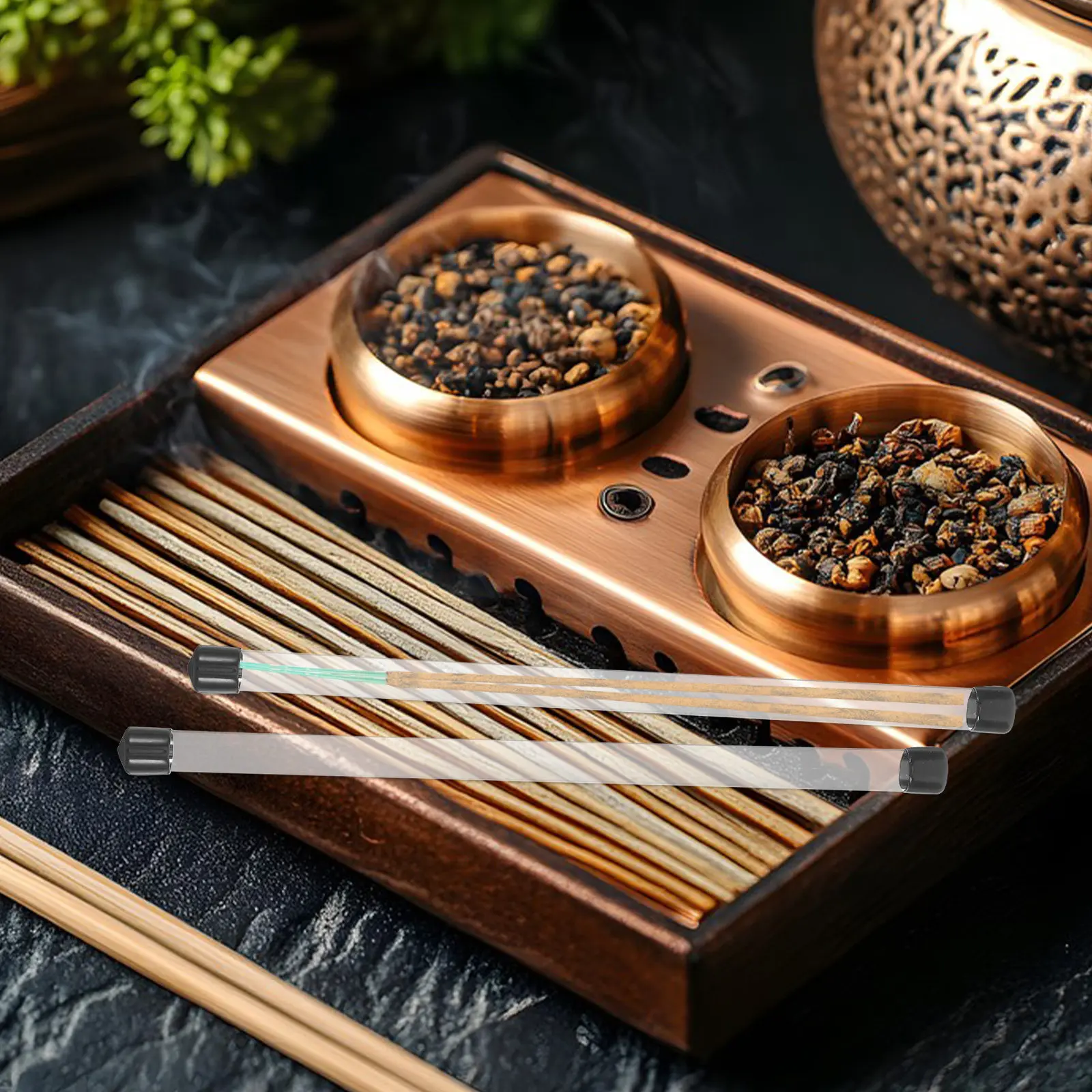 

4pcs Clear Plastic Stick Storage Tubes Portable Container For Home Office Car Transparent Holder Sturdy Use Storage Tube