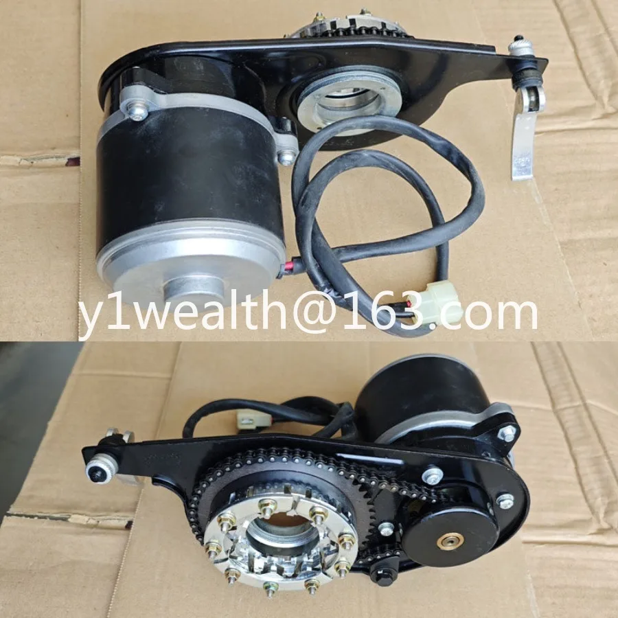 12V24V450W high-power geared motor wheel four-wheel drive wheelchair chain tooth plate motor toy modification