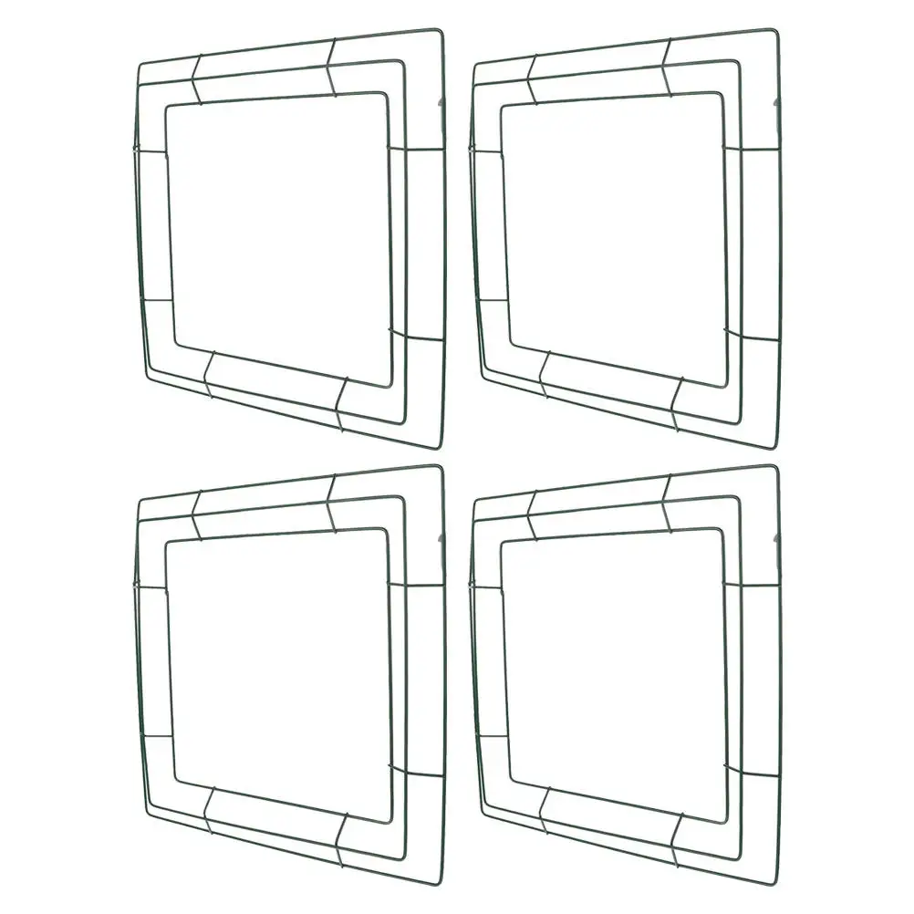 

4Pcs Metal Square Wreath Frame Iron Hoop for DIY Floral Arrangements Holiday Wedding Party Decor Wreath Making Supplies Craft
