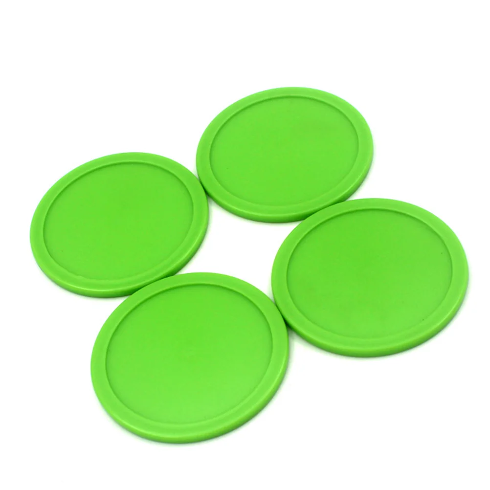 20pcs Air Hockey Pushers Pucks Air Hockey Table Mini Ice Hockey Piece Accessories Ball Tools for Outdoor (Green)