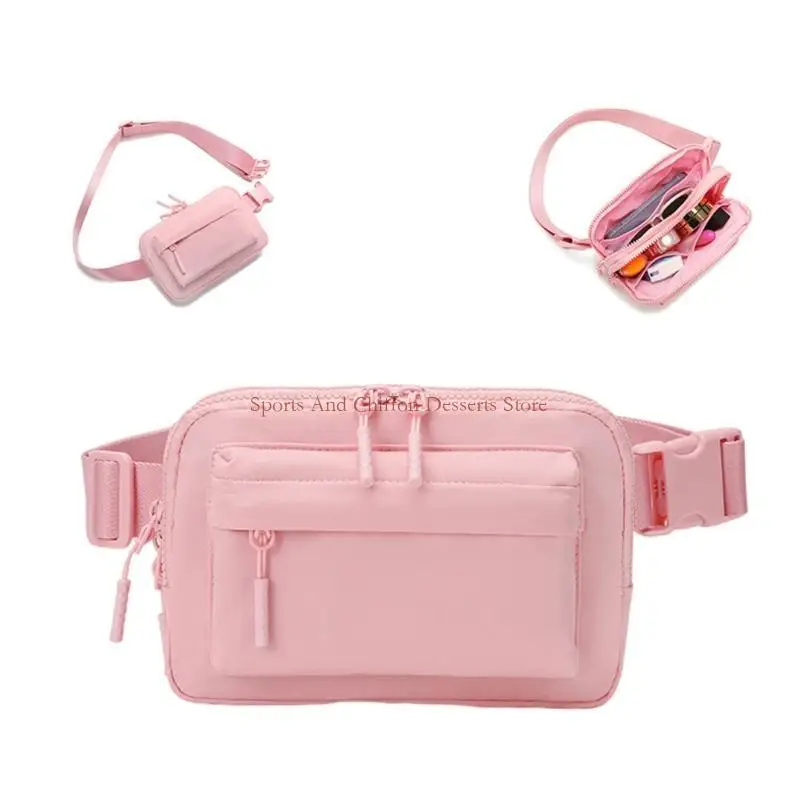 

Сумка для талии маленькая сумка для поперечного тела мода талия с твердым цветом сумки для грудной клетки с регулируемой сумкой