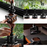 E1PB Rotating Coffee Stirrer Disperser Espresso Distributor with Base Adjustable Needle Height Distribution Tool