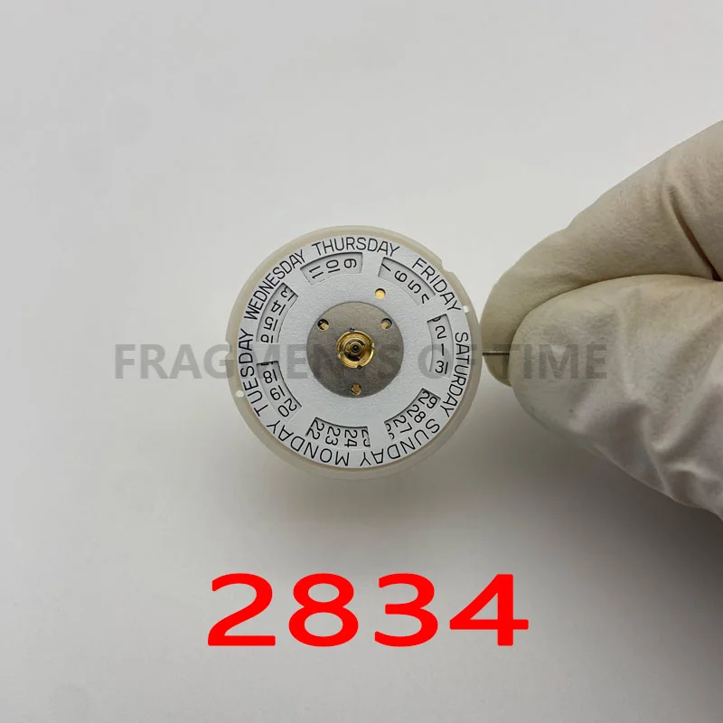 Hangzhou Machinery 2834-Uhrwerk, Doppelkalender, drei Zeiger, automatisches Uhrwerk,