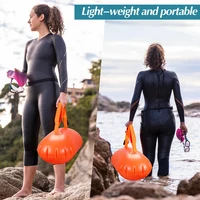 1/2Pcs Swim Buoy Float for Open Water Swimming Safety Float with Adjustable Waist Belt Waterproof Dry Bag for Swim Train Kayaker 5