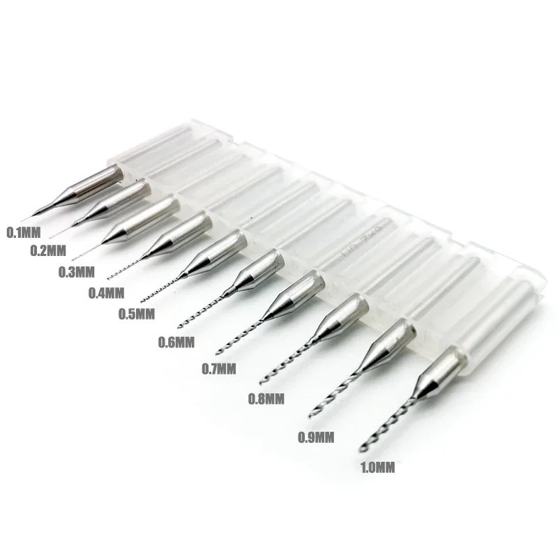 MSWZ MS061 0.1mm-3.0mm Drill Bits Tool Set (10pcs/lot) for ABS Plastic Model Drilling/Punching Hobby DIY Drill Bits