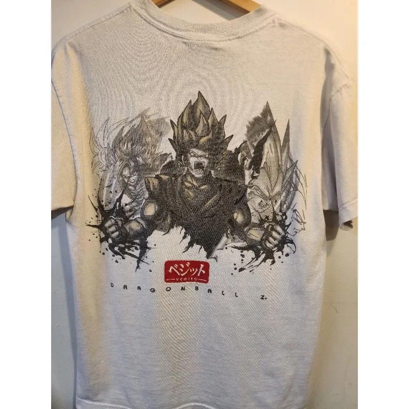 

Мужские футболки Dragon Ball Z, летняя одежда с чернилами и рисунком японского аниме, повседневная одежда большого размера из 100% хлопка, топы Harajuku Y2K, футболки