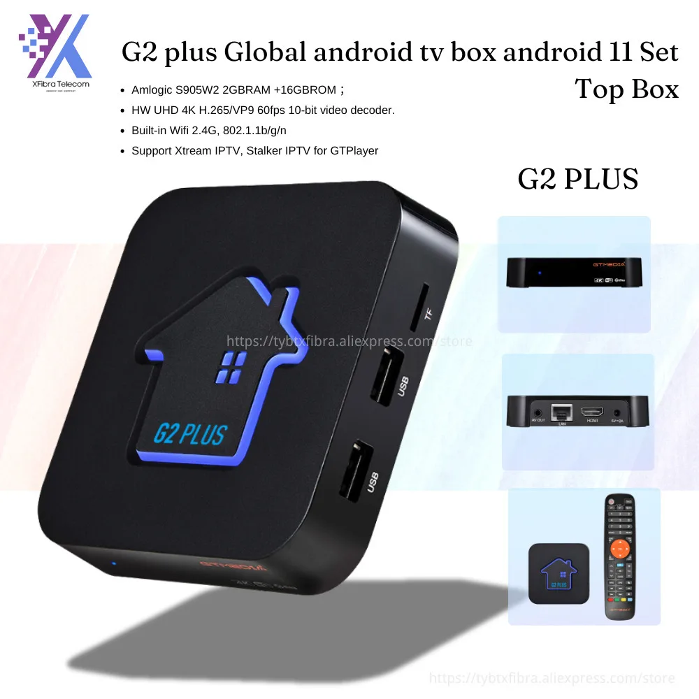 GTMEDIA G2 plus Global android tv box android 11 Set Top Box 4K Ultra HD 2G 16G WIFI Media Player TV BOX URL M3U smart tv box