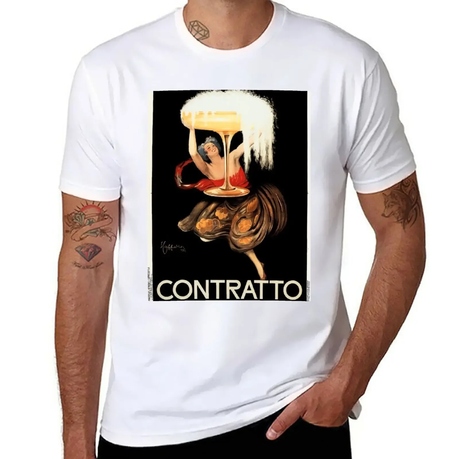 CONTRATTO SPARKLING WINE 1922 Italy Alcohol Advertisement by Leonetto Cappiello T-Shirt