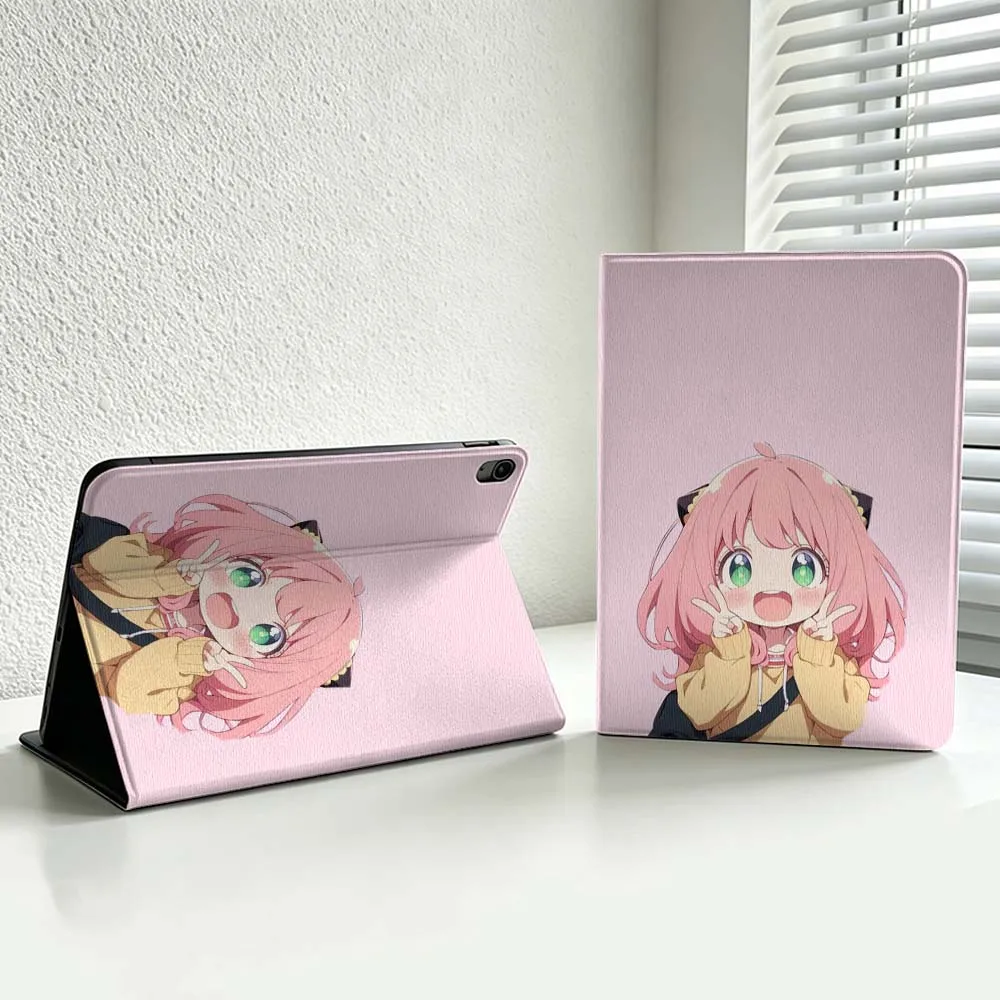 Cute Anime S-SPY x FAMILY Cover For iPad Pro Air mini 7 6 5 4 3 2 1 9gen M5 M4 11th 10th A17 Pro A16 Soft Inch Tablet Case