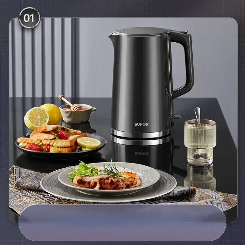 Electric Kettle 316 Stainless Steel Kettle Large Capacity Automatic Power-off Kettle Bouilloire Électrique Portable Samovar