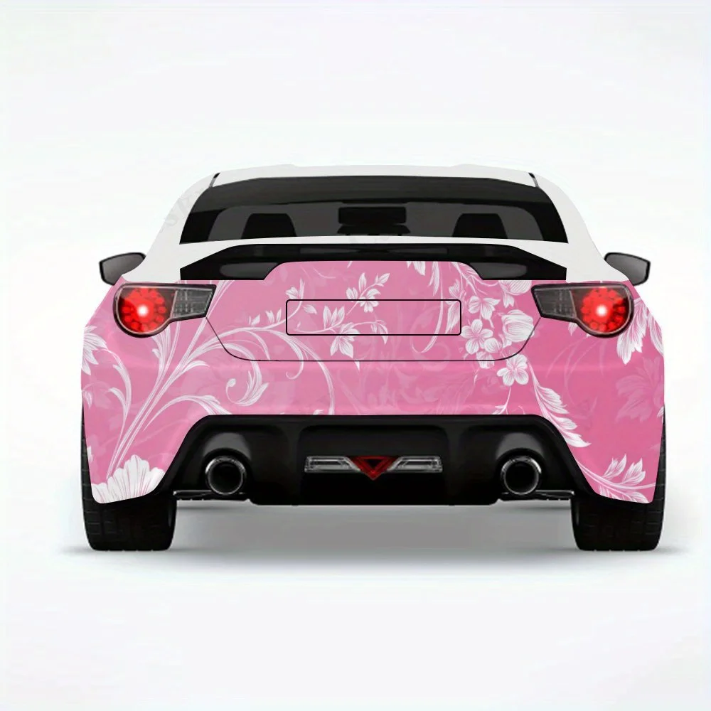 

Elegant Pink Pattern Car Sticker,Automotive Car Vinyl Wraps for Decoration and Protection-Waterproof Self - Adhesive Vinyl Dec