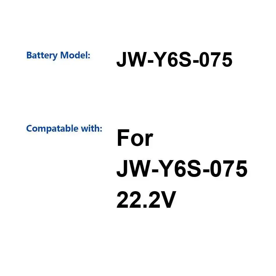 

Легкий аккумулятор для медицинского оборудования, 750 мАч, подходит для JW-Y6S-075 22.2V