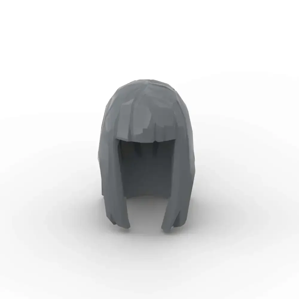 MOC 10PCS 17346 Rambut Wanita Lurus Panjang Blok Bangunan Mainan Klasik Menarik yang Dapat Disesuaikan untuk Dewasa Anak Laki-laki Hadiah Hari Spesial