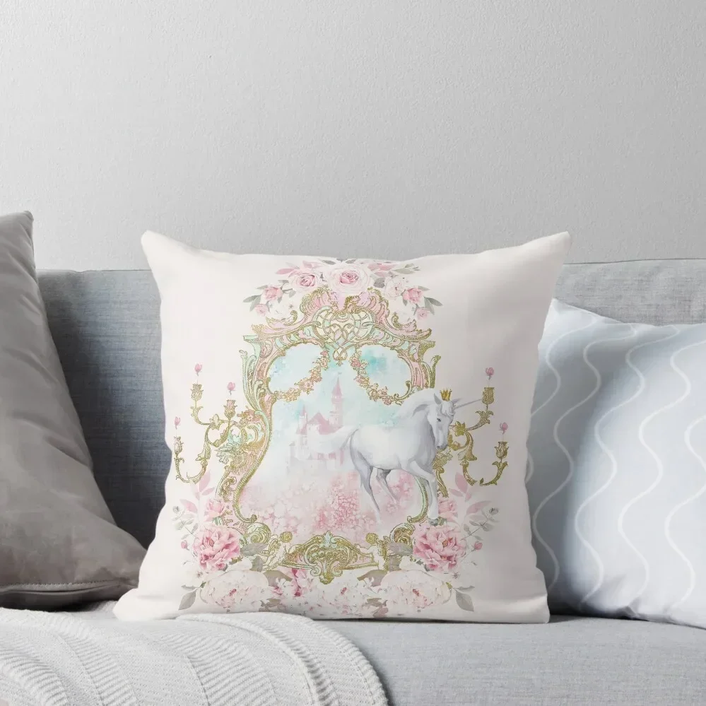 Unicorn Fairy Tale Enchantment Throw Pillow Rectangular Cushion Cover Christmas Pillowcase pillow