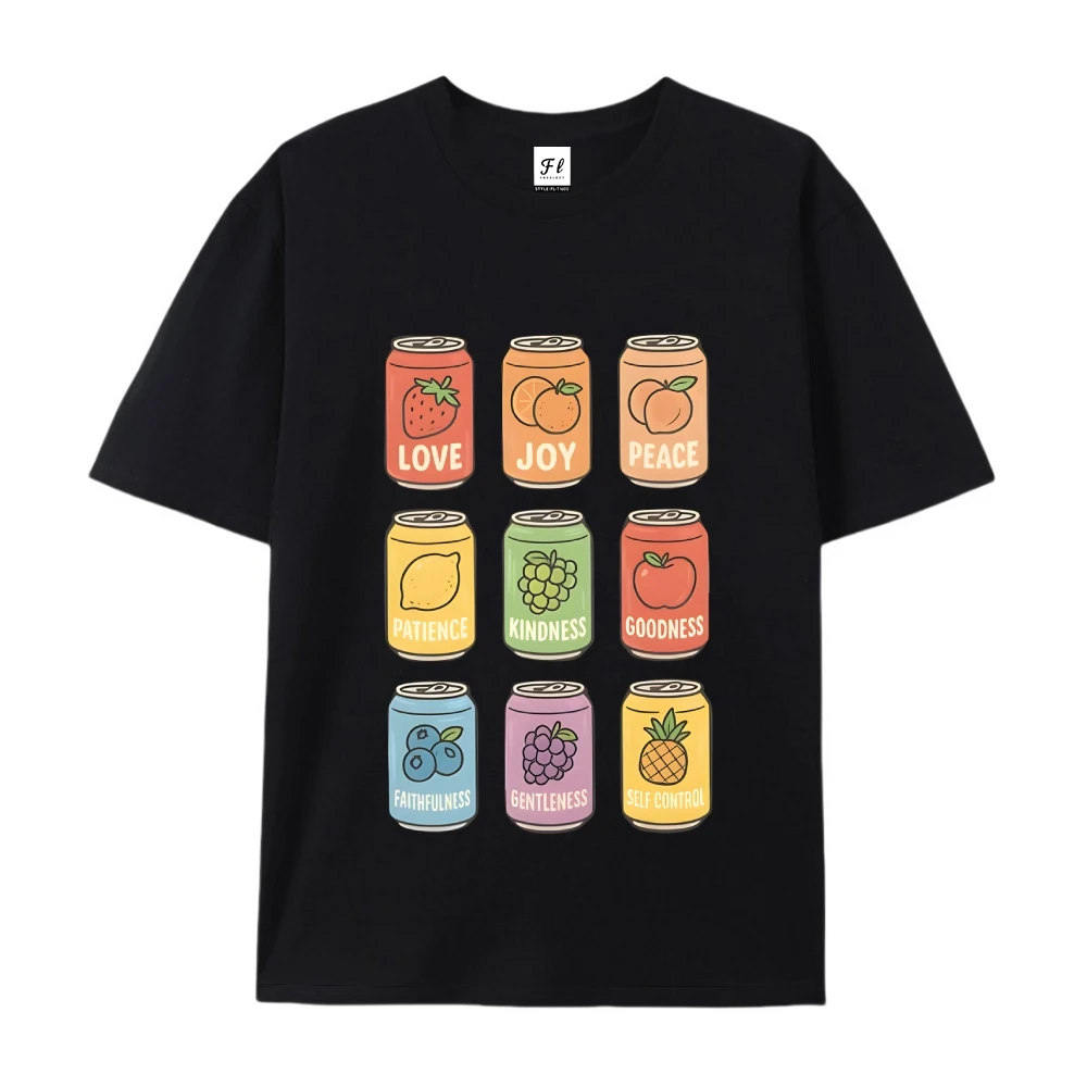 تي شيرت جرافيك من القطن الناعم بأكمام قصيرة ورقبة دائرية تي شيرت برسومات Y2k ملابس هاراجوكو تي شيرت ملابس الشارع ملابس نسائية