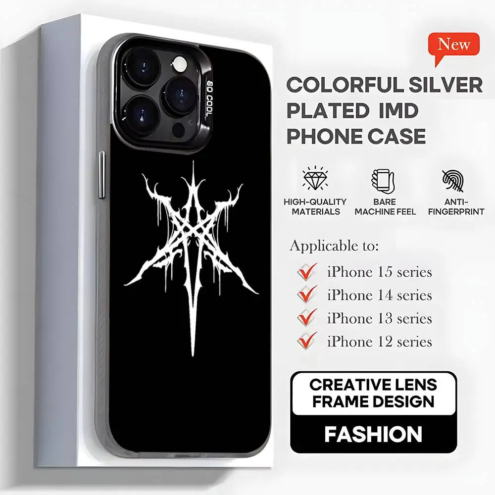 Arknights logo Phone Case For iPhone17,16,15,14,13,12,11,Mini,Pro,MAX,plus,Black Matte Shockproof Cover