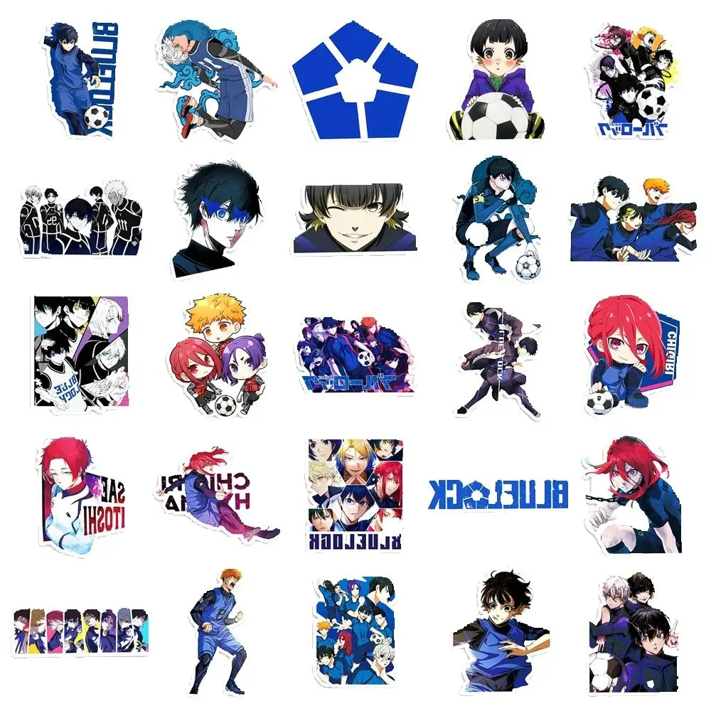 50 Stück blaue Gefängnis Cartoon japanische Comics Graffiti Aufkleber kreative Aufkleber Gitarre Gitarre Aufkleber Aufkleber