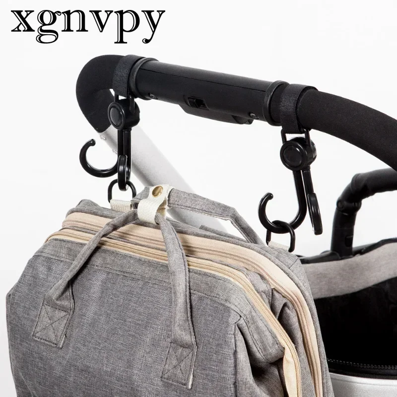 Xgnvpy 2Pcs/Set Hooks for Stroller Car Shopping Cart Hooks Baby Stroller Accessories Rotate 360 Degree Hook Pram Bag Hanger