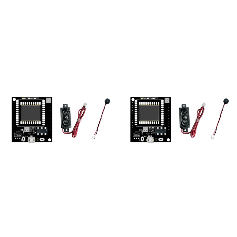 

2X VC-02-Kit AI интеллектуальный автономный модуль управления распознаванием голоса, макетная плата