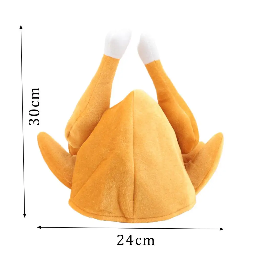 Creative Funny Roasted Festival Costume Caps Thanksgiving Day Turkey Hat