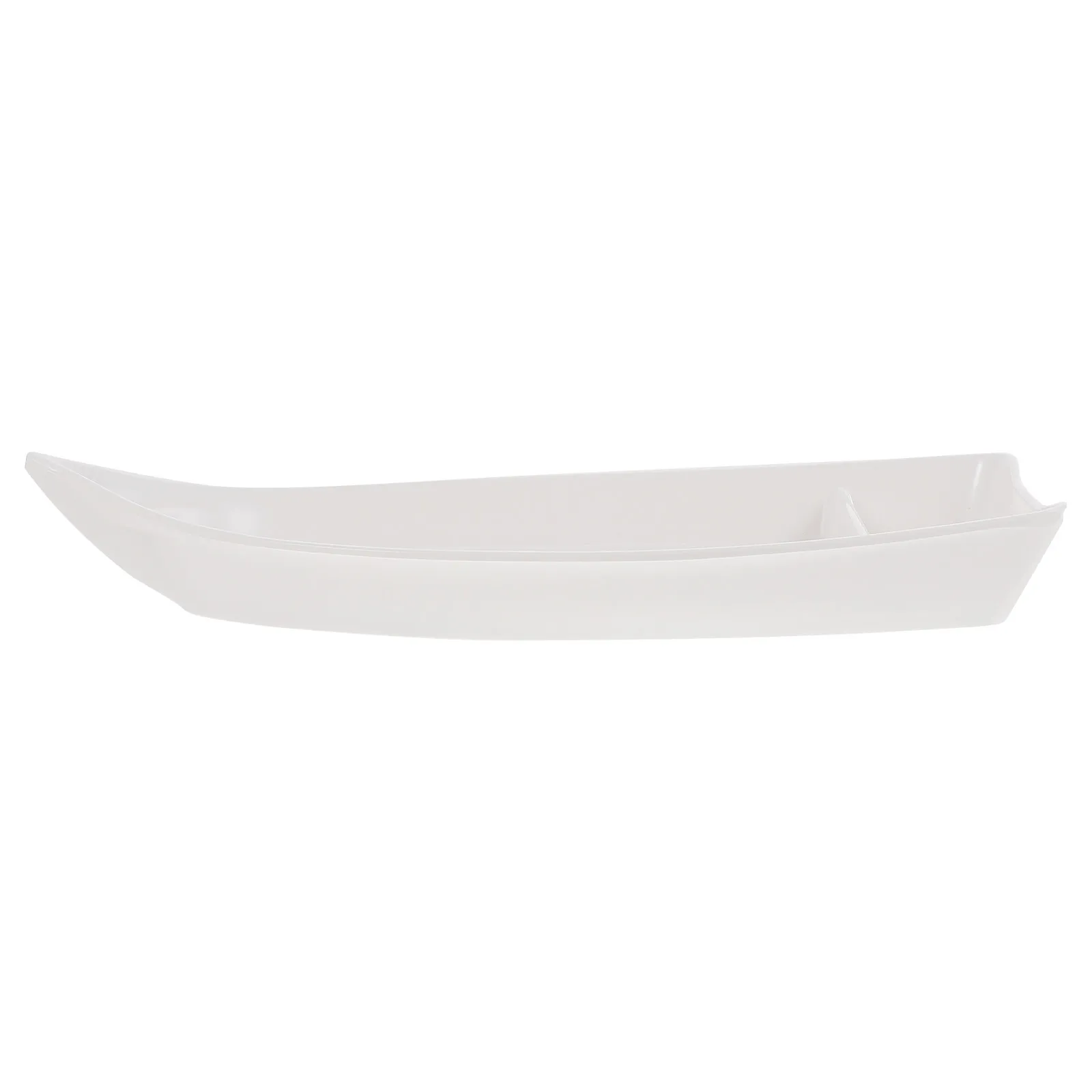 Sushi Boat Plate Melamine Boat Shaped Serving Tray Easy Clean Japanese Style Tableware for Sashimi