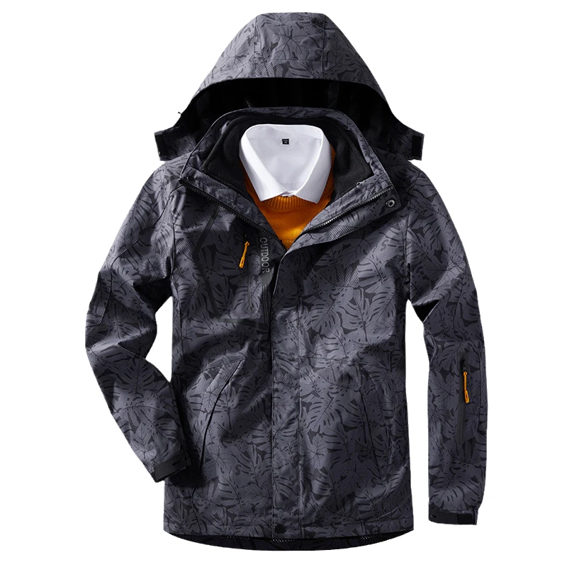 

Men's Winter 3in1 Fleece Outdoor Hiking Jackets Waterproof Windbreaker Climbing Camping Trekking Hunting Fishing Mountain Coat