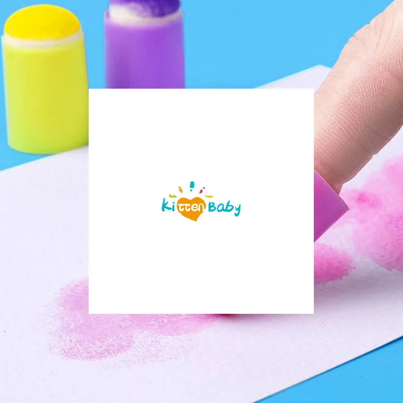 Губка для рисования пальца, пена для краски для лица, 32 шт., набор для рукоделия, губка для рисования тела, малярный мел