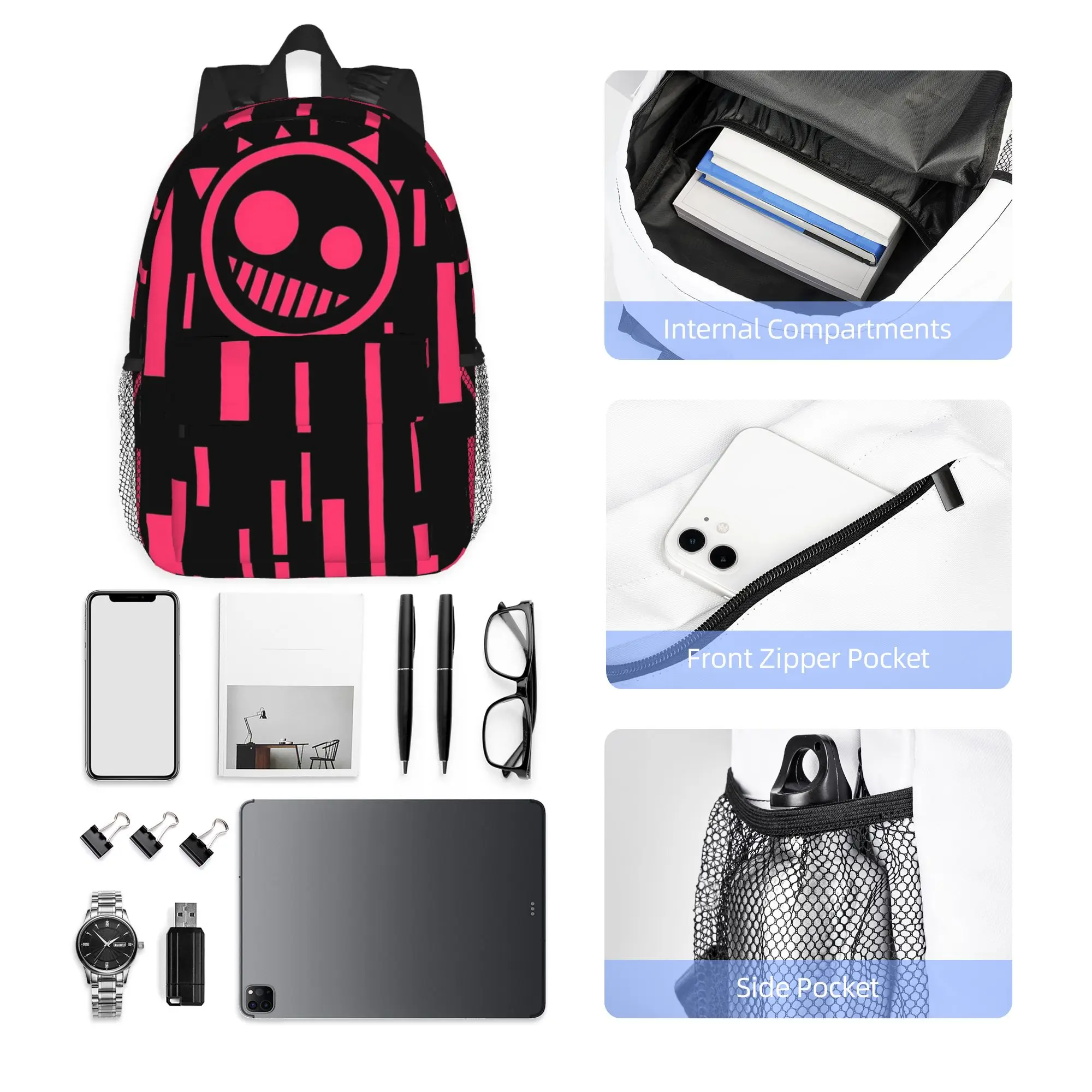 Just Shapes And Beats Blixer  Backpack Hot Sale Daypack Large Capacity Boys Girls BookBag Shoulder Bags for Men Women School Bag