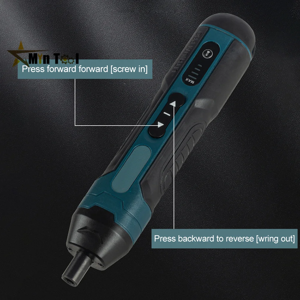 Cordless Electric Screwdriver Rechargeable 1300mah Battery Drill Mini Torque Adjustment Power Tools LED Light Repair Hand Tool