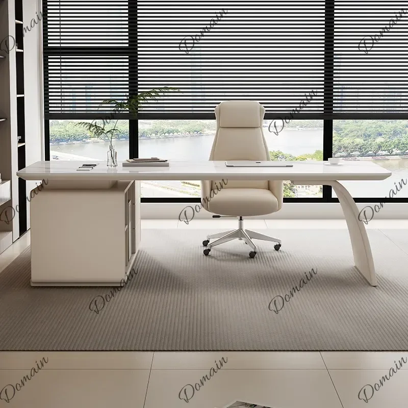46XX 120 140 160 180 200cm Sintered Stone Office Table Computer Desk Sedentary Table Bureaux De Travail Mesa De Computador Furni