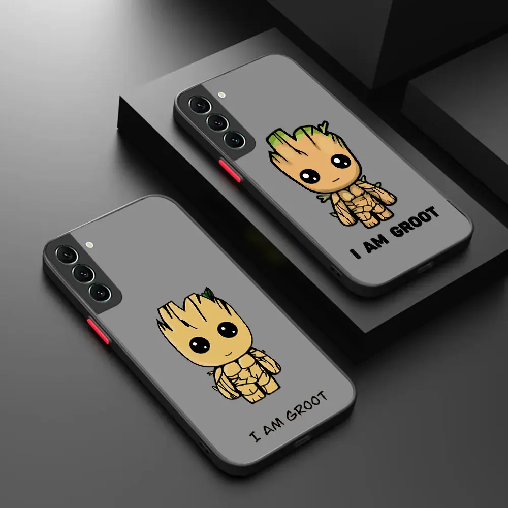 Marvel Lovely Groot Matte Phone Case For Samsung GALAXY S22 S23 S8 S9 S21 S23 S24 S25 FE PLUS ULTRA A05 S 5G