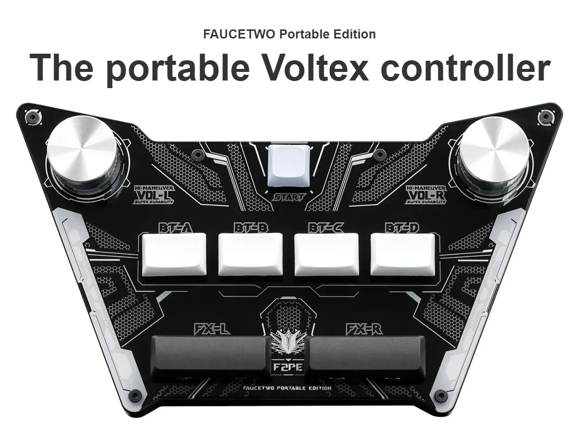 

GAMO2 F2PE FAUCETWO Pocket Voltex SDVX DJMAX Mini Controller Arcade Music Game Console Mini Sound Voltex Joystick