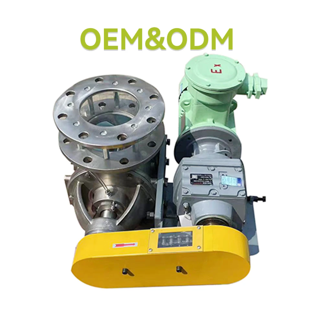 Electric stainless steel rotary valves for high temperature control in industrial applications