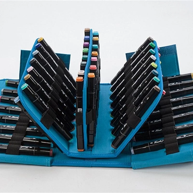 Marcadores Organizadores armazenamento multifuncional Bolsa transporte com design alça ombro