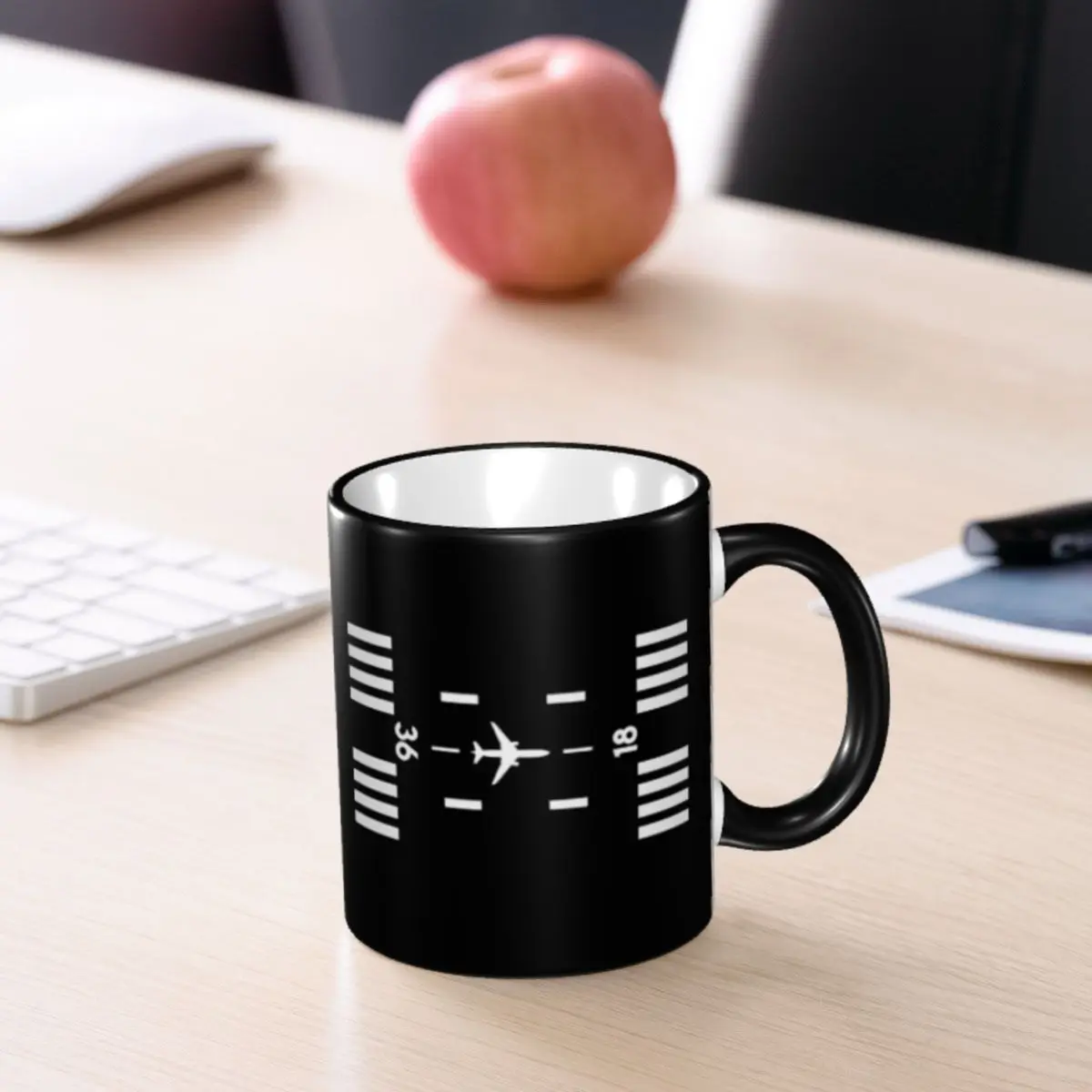 Custom Airport Runway Traffic Controller Coffee Mug DIY Aviation Airplane Pilot Aviator Ceramic Mug Creative Gift 6