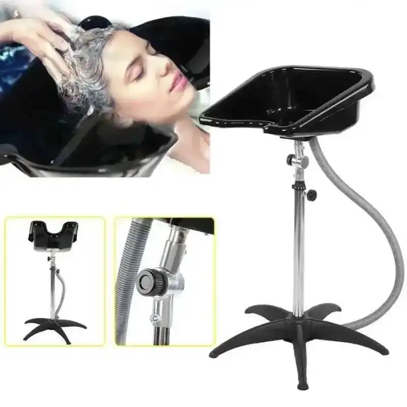 

Hairdresser Chair Wash Mobile Shampoo Barbershop Bowl Hair Height Adjustable Hair Washing Sink Suitable Beauty Sedia Salon Home