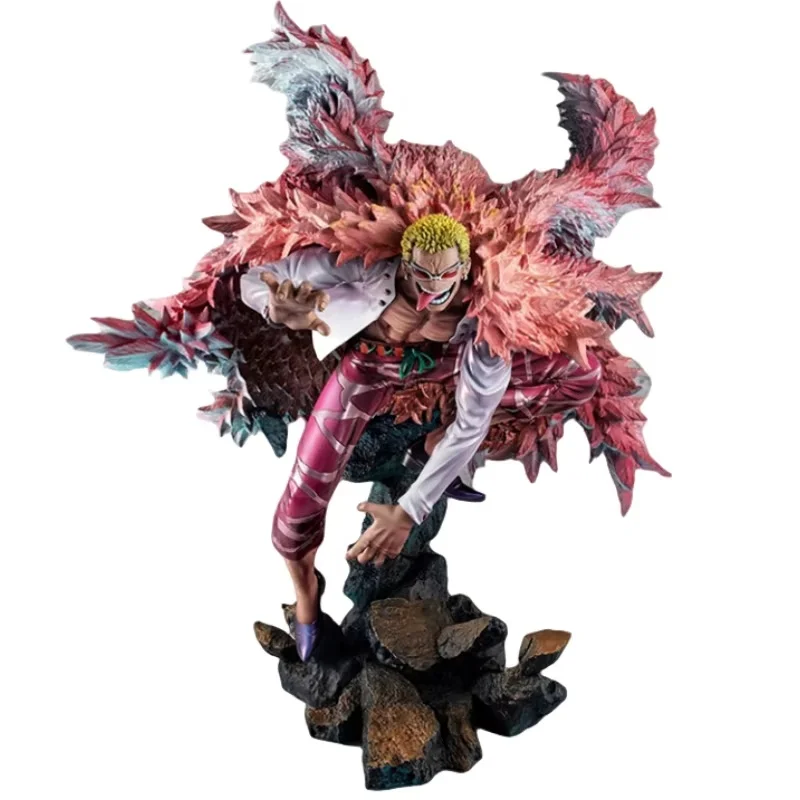 Bandai Een Stuk 33 cm Action Figure Donquixote Doflamingo Anime Portret Piraat Collectie Model Pop Speelgoed Decoratie