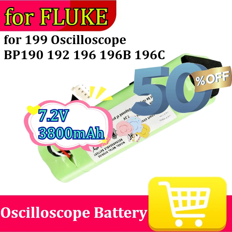 

Аккумулятор Ni-MH 7.2V 3800mAh для осциллографа FLUKE 199, BP190 192