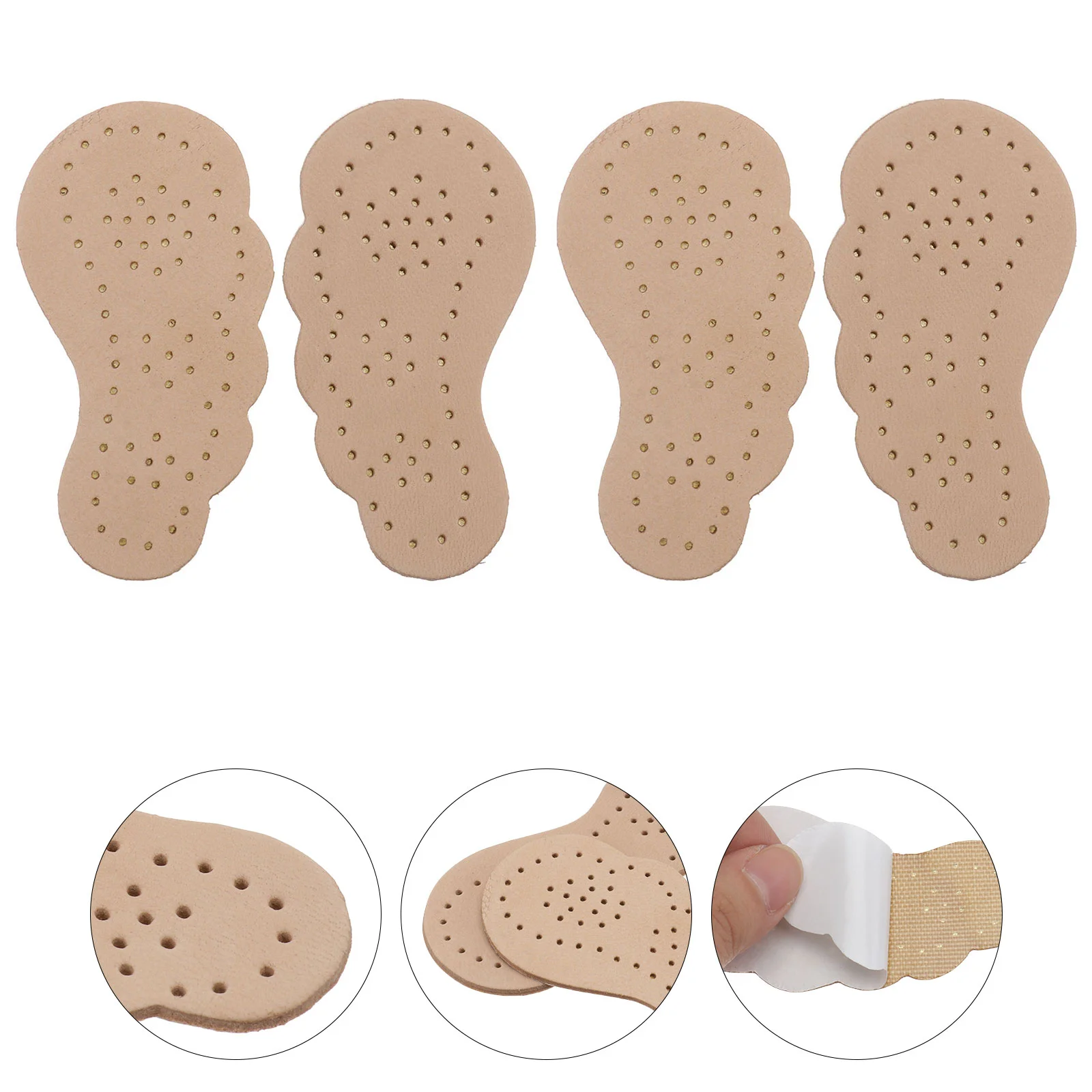 

2 Pairs Non-slip Stickers Shoe Inserts for Heels Insoles Cushions Front Half Skid-Resistance Sandals