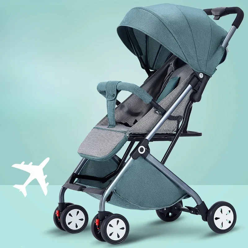 EG9 Factory Direct Baby Stroller, Lightweight Foldable Pram, Sit Recline Pushchair, High View Compact Travel Carriage